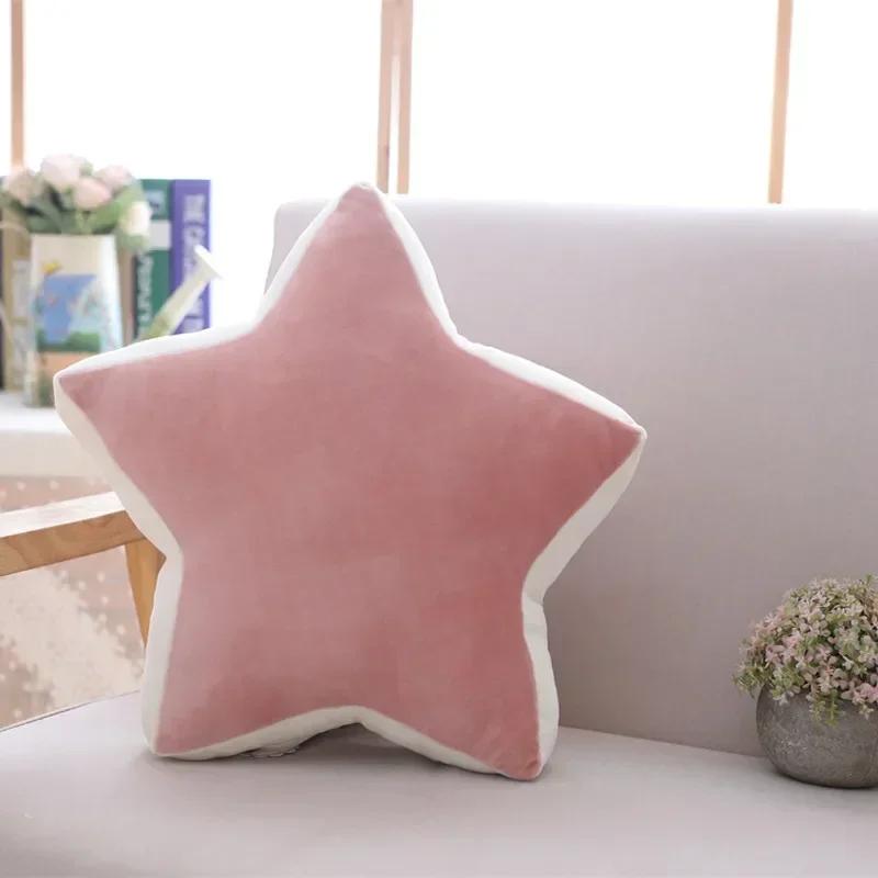 Nordic style pillow bedside rainbow moon star shell cushion pillow stuffed PP cotton toy Children girl plush dolls gift toys