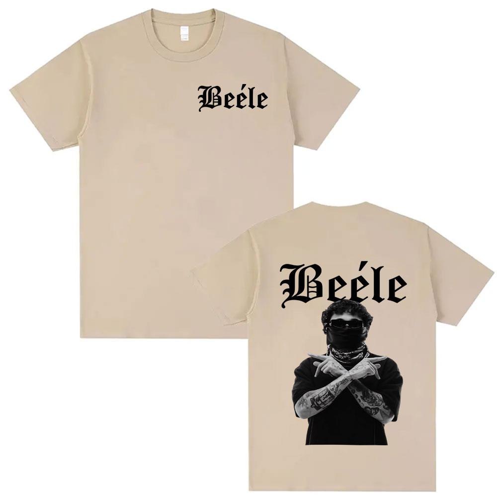 

Summer Rapper BEELE Album Tour Merch Men Women Hip Hop Pop Music Street 100% Pure Cotton Printed T-shirt Oversized T Shirt S
