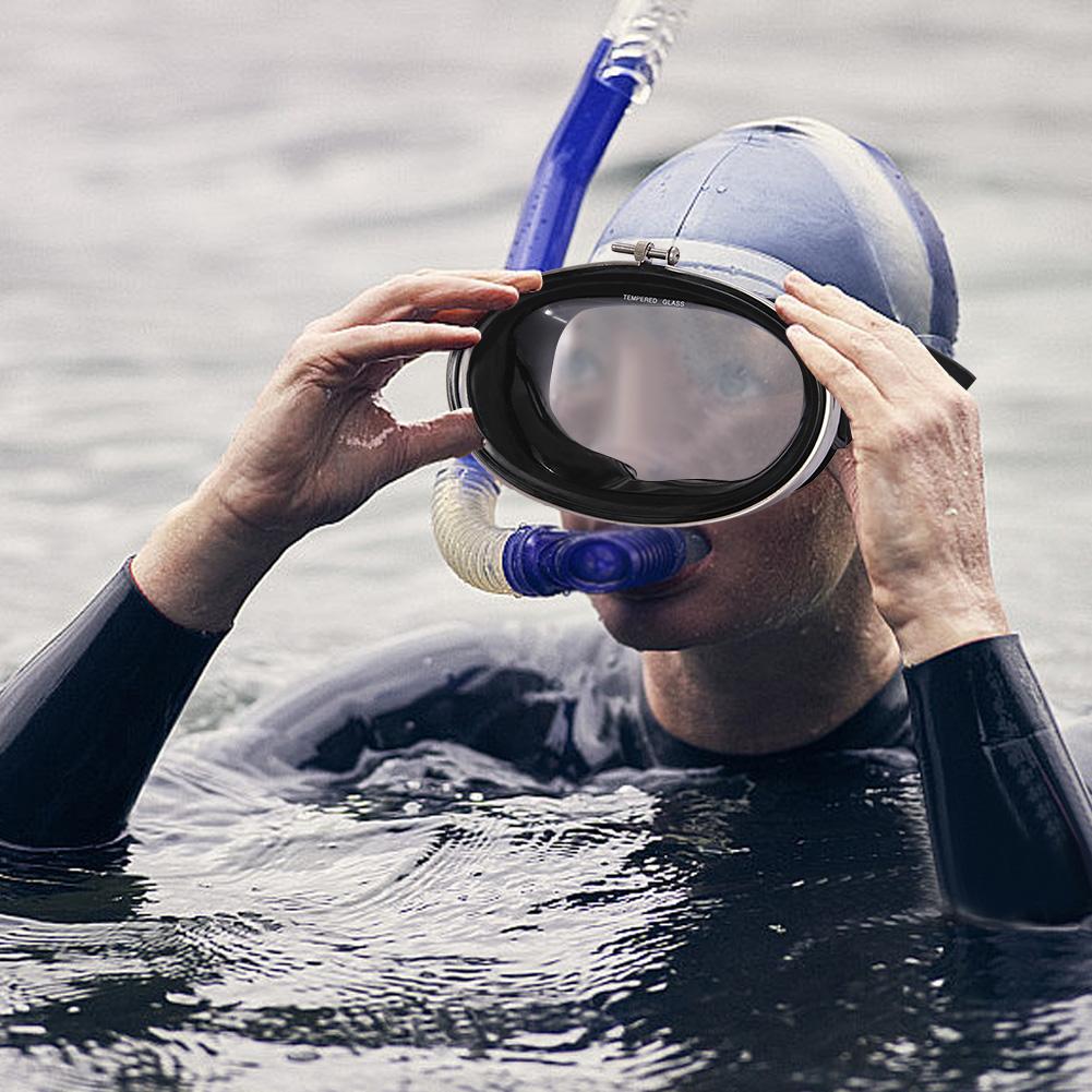 Okulary do pływania na zewnątrz HD Wodoodporne Wędkarz Okulary do pływania Stal nierdzewna Przeciwmgielne Podwodne Maski Nurka Okulary do snorkelingu