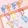 30pcs Colorful Dolphin Bookmark Paper Clips Cute Animal School Office Supply Metal Gift Stationery Decorative Photo Lovely