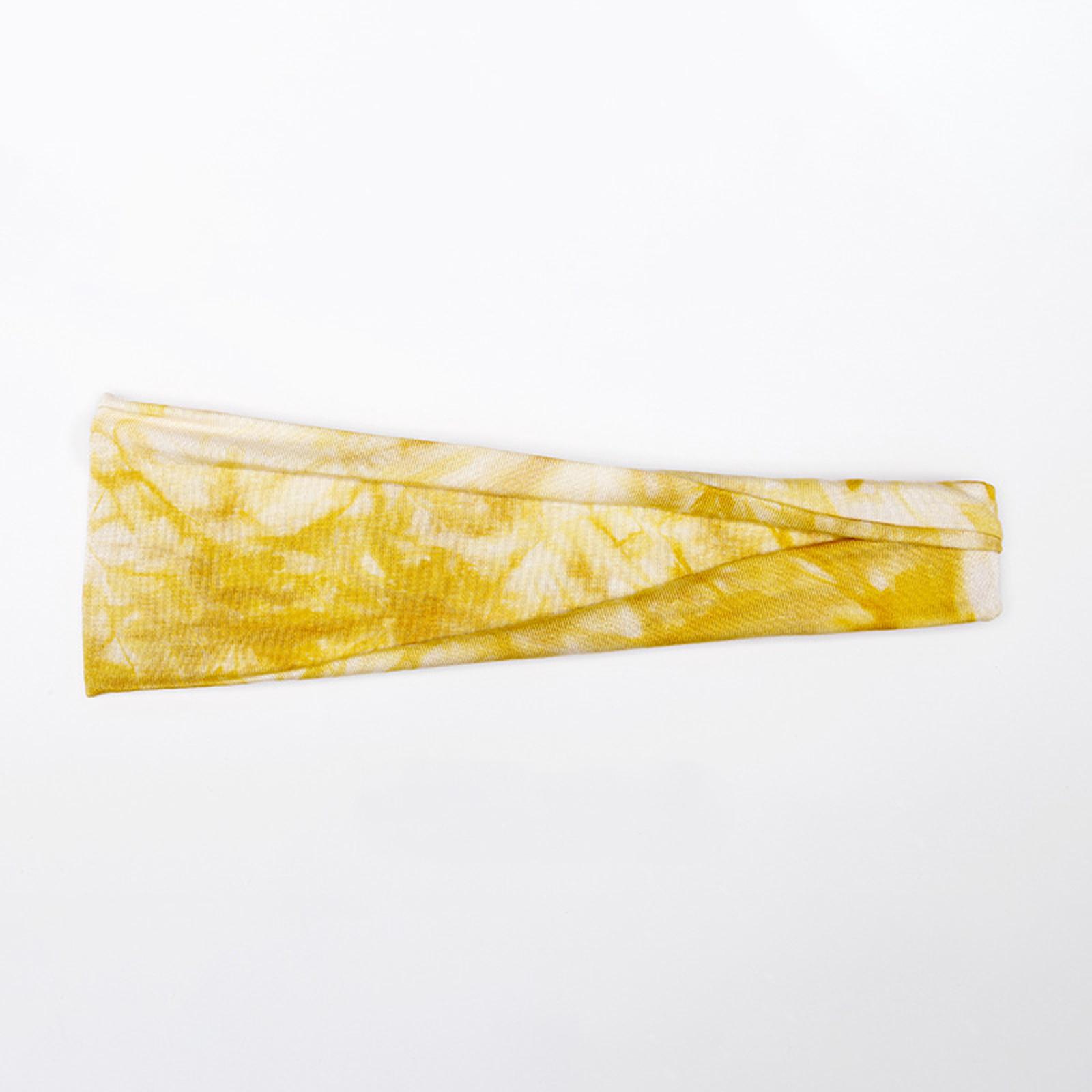 

Женская повязка на голову с принтом, спортивная повязка для волос с широким краем, повязка на голову для йоги, мягкая повязка для волос, головной убор, повязка для волос One Size жёлтый