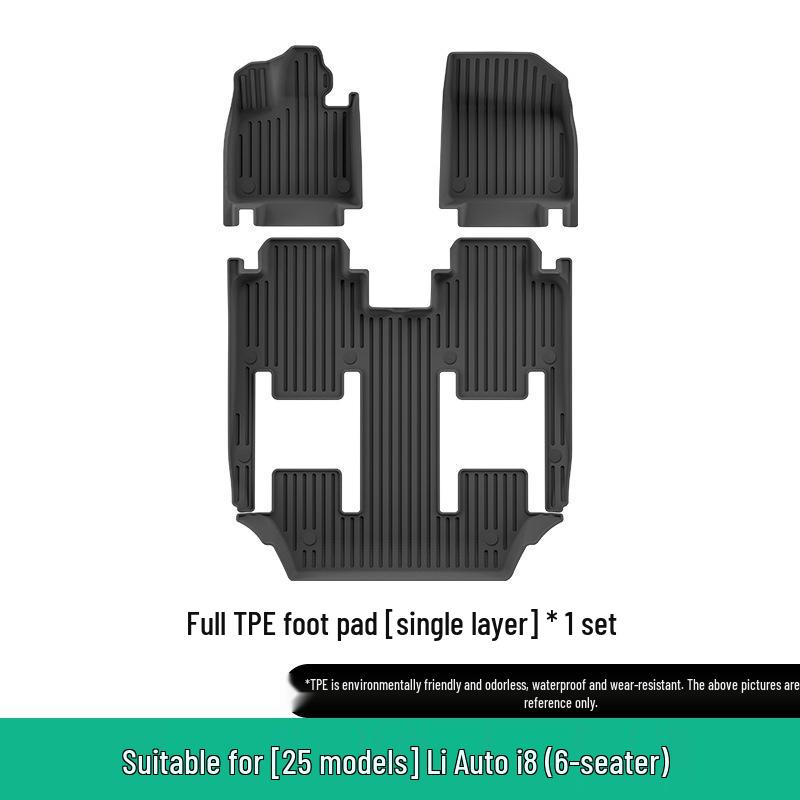 Compatible TPE Floor Mats for 25 Ideal i8 Models: Custom Car, Trunk, and Seat Back Mats