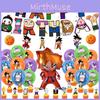 High-quality Ball Theme Sun Wukong Anime Party Decor Set With Spiral Cake Insert And Aluminum Foil Balloons