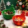 Christmas Party Supplies Tree Candy Bowl, 3D Printed Holiday Treat Storage Container, Entrance Festive Decor Tabletop Decorative Snack Serving