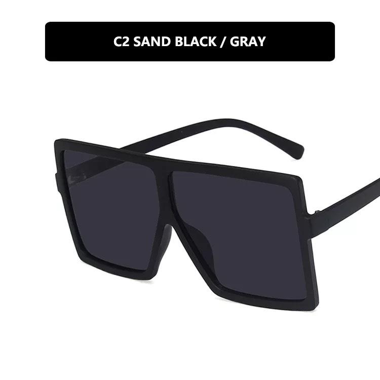 Retro Large Square Frame Sunglasses - European & American Street Style 2020