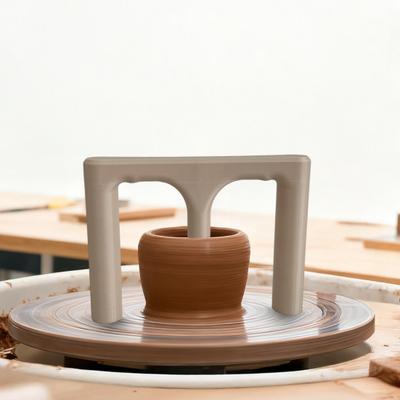 Yousheng Pottery Ball Opener Reusable Pottery Art Tool Trident Pottery Base Bottom Guide Clay Shaping Tool for Ceramic Enthusiasts