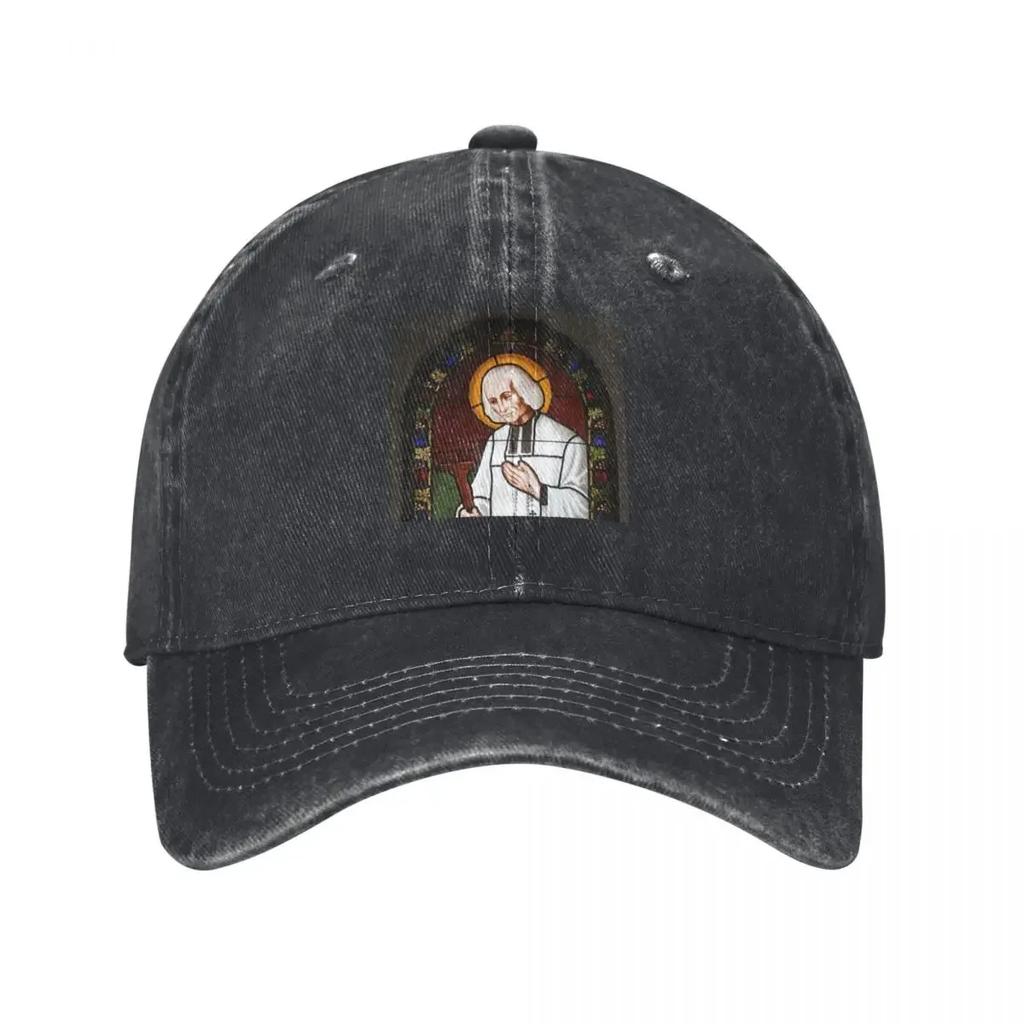 Priest Saint John Vianney Baseball Cap Golf Hat Sunscreen Bobble Hat fishing hat Unisex Luxury Brand Womens