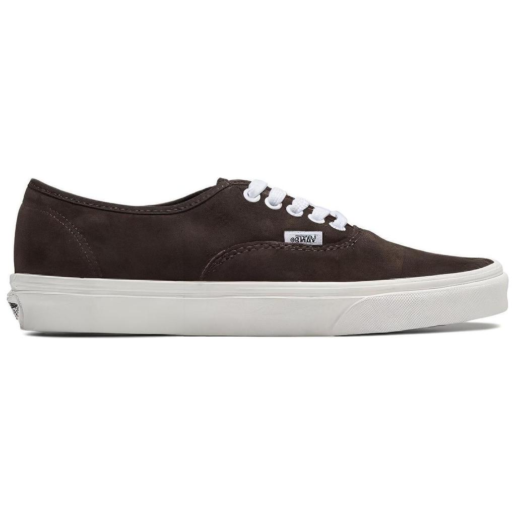 Vans Authentic Leather Durable Lightweight Breathable Low-Top Skate Shoes Unisex Sneakers Dark-Brown VN0A5KRD8DB