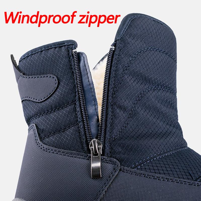 2024 Winter Boots For Men Women Plush Keep Warm Snow Boots Outdoors Hiking Boots Cotton Shoes Wear-Resisting Non-Slip Men Boots