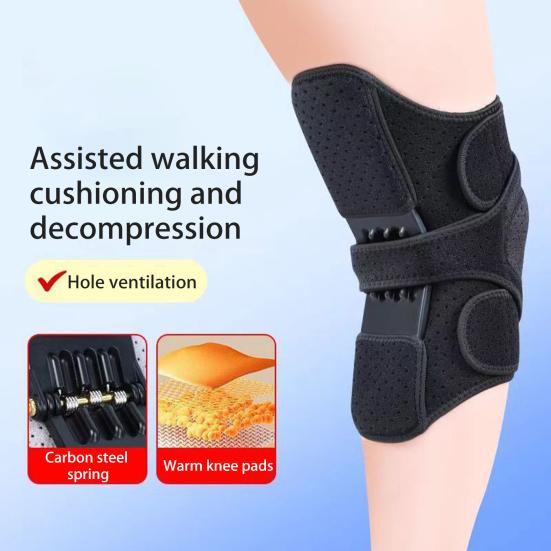 Yousheng Knee Booster Brace with Spring Patella Joint Support Pad Knee Stabilizer Brace for Climbing And Squatting