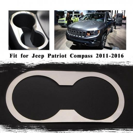 Interior Car Rear Seat Water Cup Holder Cover For Jeep Patriot Compass 2011-2016
