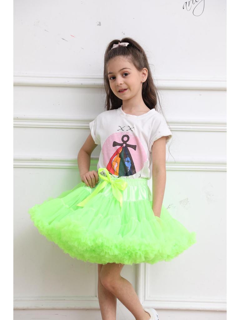 Europejska i Amerykańska Spódniczka Princess Tutu dla Dziewczynek - Pół, Lolita, Bezfiszbinowy Design