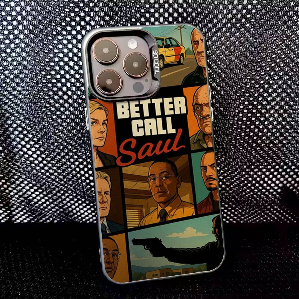 B-Better Call S-Saul Phone Case For iPhone 16,15,14,13,12,11,8,7,Pro,Max,Plus,Mini,XS,SE Anti Fall Black Matte Hard