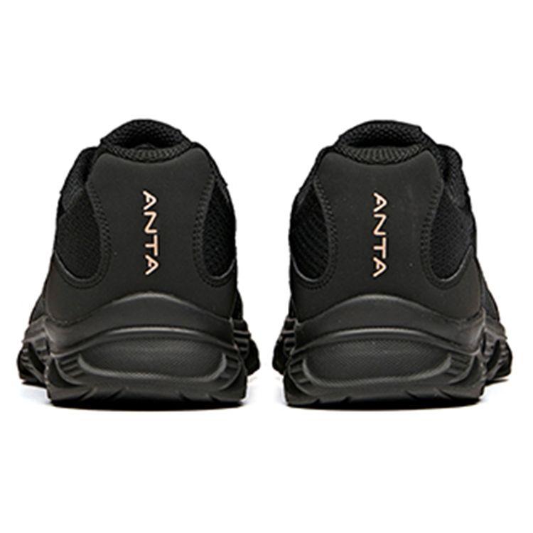 Anta Breathable Soft Sole Non-Slip Durable Low-Top Running Shoes Women Sneaker Black 922115571-4