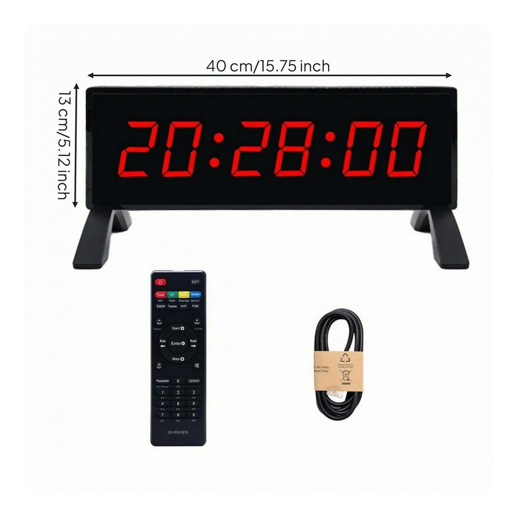 Count up/down Digital Timer with Wireless Controller Easy-to-Read