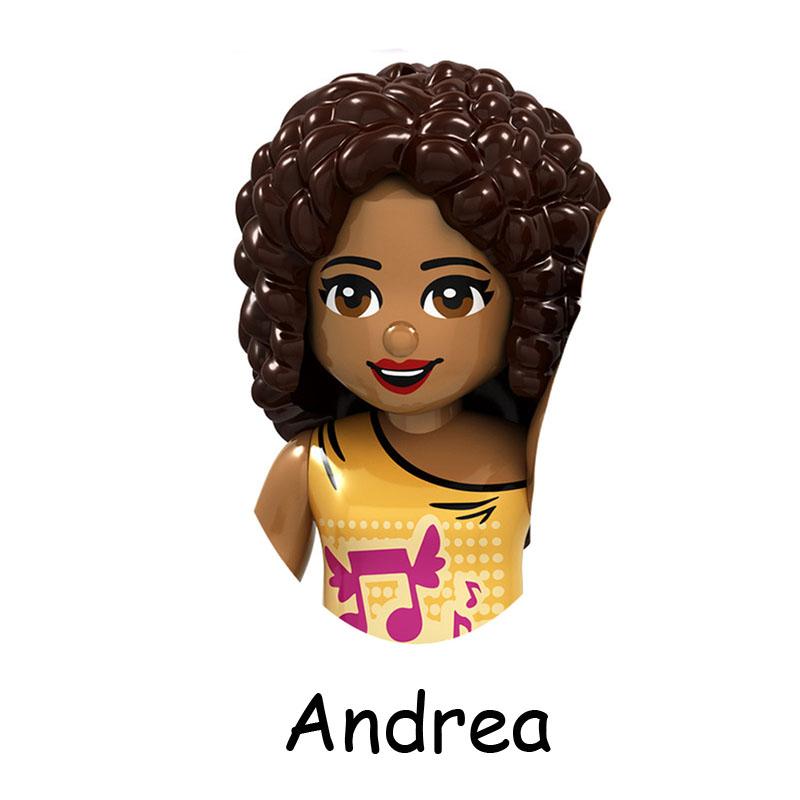 Non-Toxic Fairy Tale Princess Children Belle Beast Cinderalla Anna Olivia Model Figure Blocks Construction Building Bricks Toys For Children