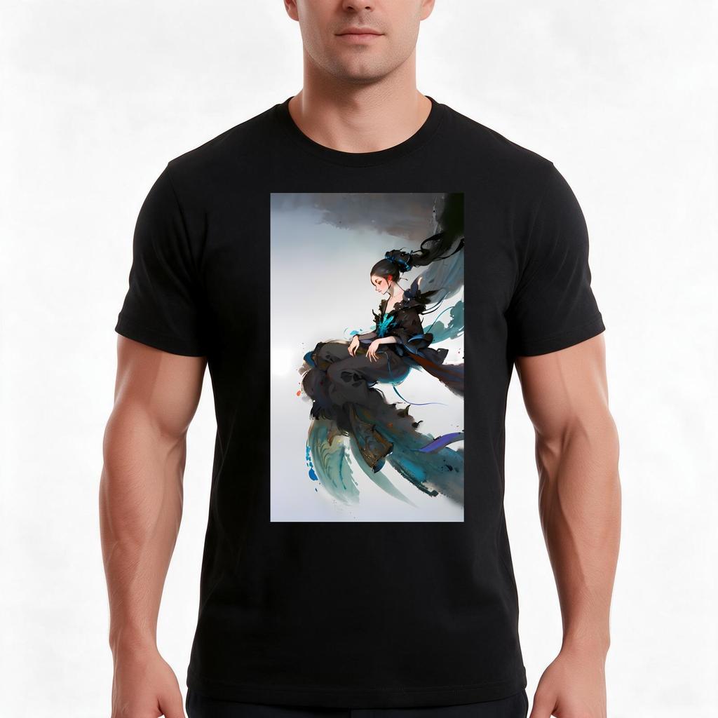 The Unisex Light As The Wind Tshirt Summer Casual Cotton Tee Oversized Streetwear Tops Vintage Graphic Print 100 Cotton