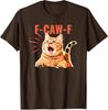 FCawF Funny Cat Humor TShirt FCawF Cat Graphic Sarcastic Saying Tee Cute Y2k Kitten Womens Fashion Novelty Graphic Outfit