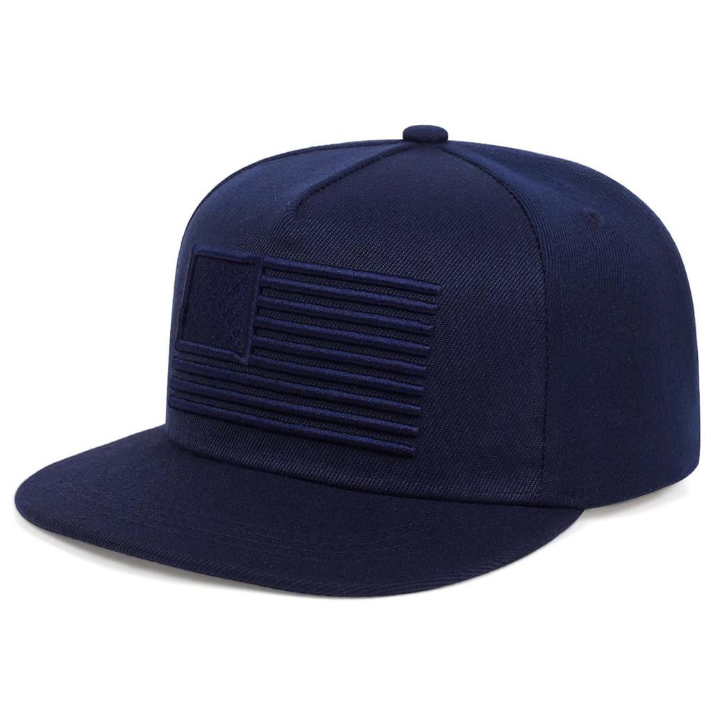 Coole Baseballkappe mit aufgestickter Flagge und flachem Schirm für Herren, Gorras Snapbacks mit 3D-Flagge, Outdoor-Hip-Hop-Caps, Fitness-Mützen