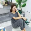 Frühlings- und Herbst-Modal-Pyjama-Set für Damen, große Hauskleidung, lockerer zweiteiliger Sommer-Pyjama, Schlafanzug für Damen