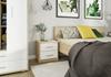 Bedside Table Bodo 2S White-Sonoma