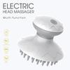 Electric waterproof head massager scalp massager instrument electric massage comb to relieve fatigue battery version