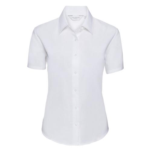 Russell Collection Womens/Ladies Classic Oxford Short-Sleeved Formal Shirt