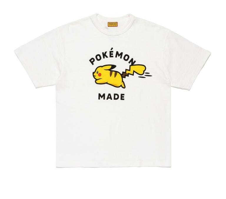 Human Made POKEMON GRAPHIC T-SHIRT #1 White Pikachu XX31TE020 Size 2XL FS