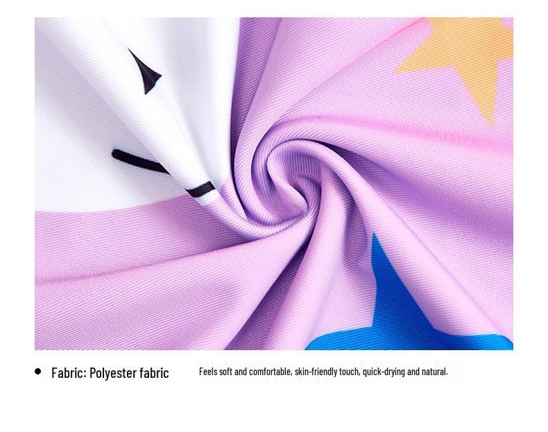 2025 Summer New Kids' Cartoon Swimsuit: Girls' One-Piece or Boys' Short-Sleeved Suit