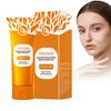 Orange Enzyme Exfoliating Gel Facial Cleansing Scrub for Gentle Skin Care and Deep Pore Cleaning