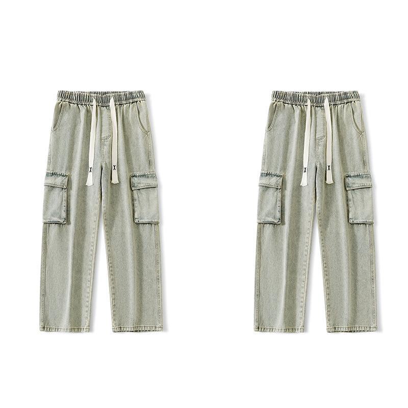 

Мужские джинсы свободного кроя American High Street Xxbro: Модные, тонкие, прямые рабочие брюки S