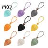 Hand-Knotted Curtain Strap Braided Leaf Tieback, Boho Cotton Rope Holder, Fringe Living Room Tieback Edge Knotted Draperies Holder for Bedroom