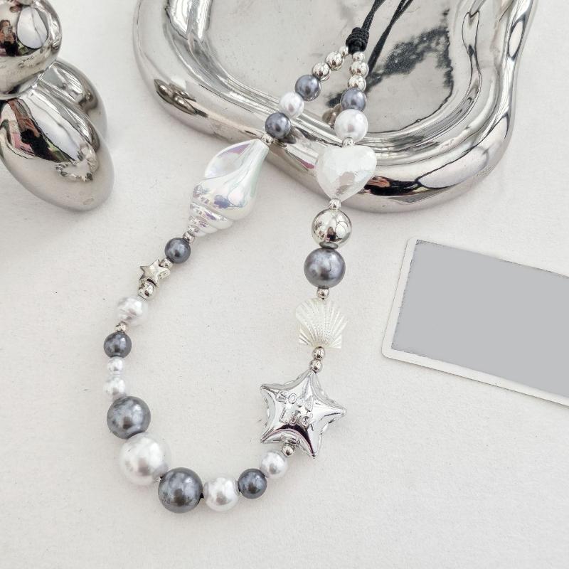 Women Girls Cellphone Pendant Mobilephone Hanging Cord Elegant Handmade Beaded Telephone Strap Jewelry Fashion Accessory