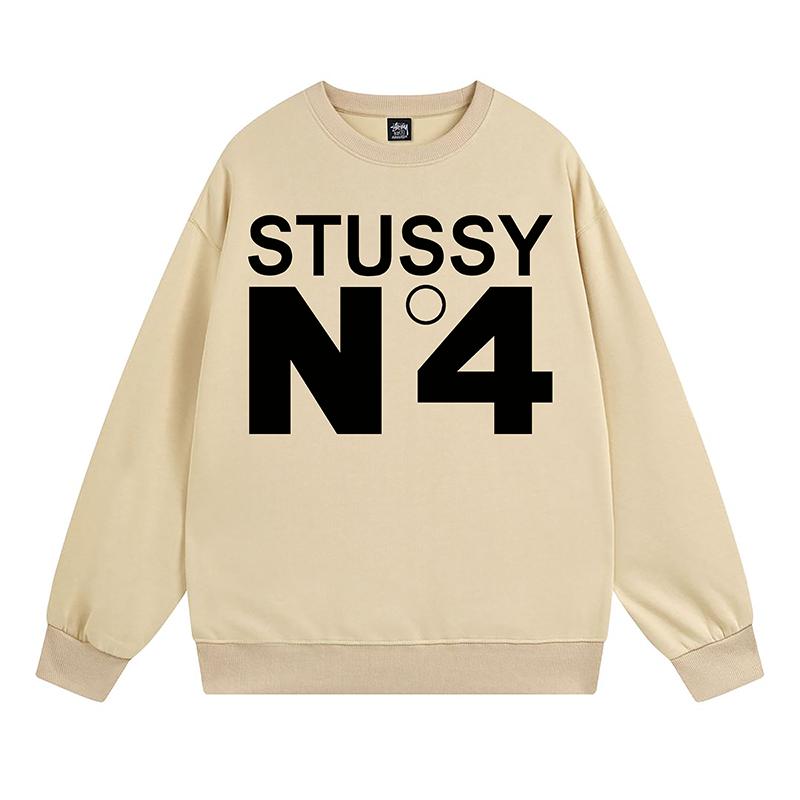 

Stussy 2023 Autumn/Winter Men s and Women s Loose Version No.4 Basic Printed Round Neck Sweater