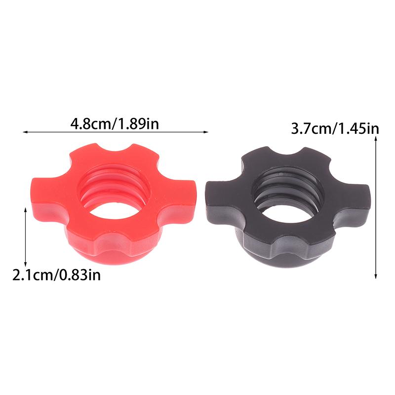 8/16Pcs Barbell Dumbbell Hexagonal Nut Fixing Accessories Home Gym Fitness Equipment Rod Screw Screw Collar Clamp