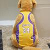 Pet Summer Mesh Letter Vest Basketball Jersey T-Shirt Sportswear Dog Clothes