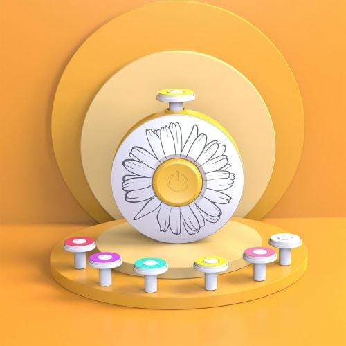 Baby Nail Clippers | Safe Rechargeable File Manicure Set | Built-in 600mAh Battery with 6 Grinders for Toes and Fingernails, Baby Essentials for Girls