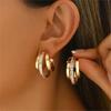 Elegant C Shape Zircon Earrings for Women Three-Layer Circle Earring Everyday&Formal Party Jewelry Gifts