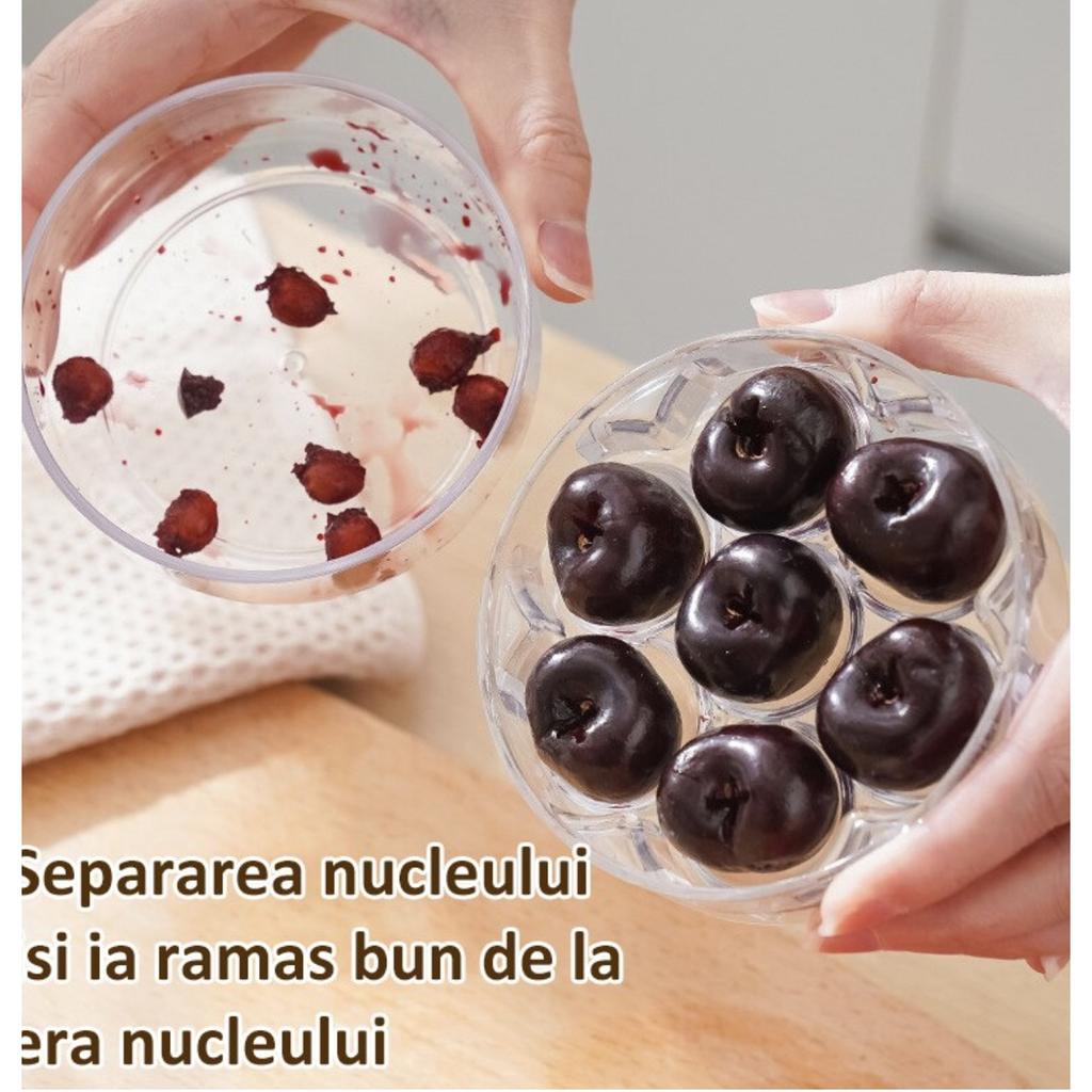 Cherry Pitter with 7 Holes Manual Cherry Seed Remover Fruit Corer Kitchen Gadget Home Fruit Pitter