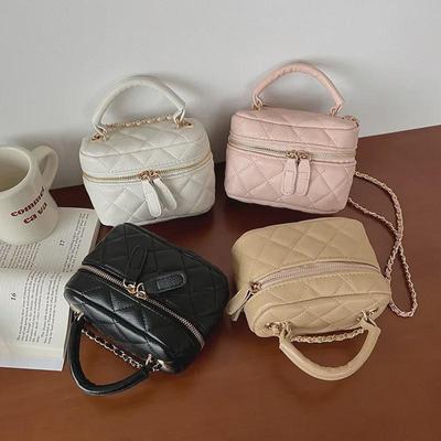 2025 Trendy Women's Summer Diamond Chain Handheld Bucket Bag - Versatile Shoulder Messenger