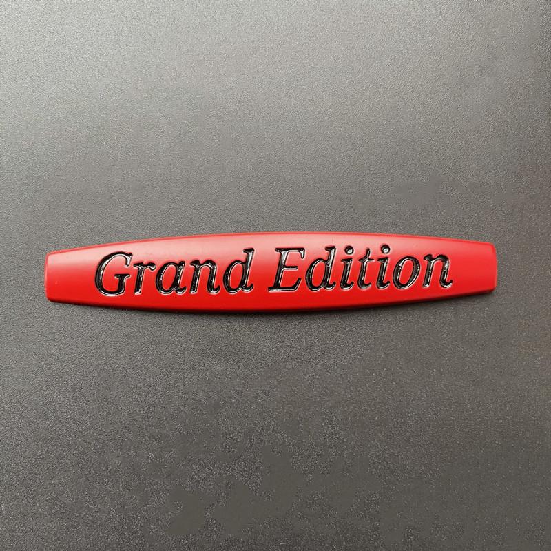 3D Metal Logo Grand Edition Emblem Car Fender Badge  Grand Edition Sticker Accessories