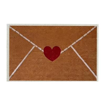 Valentine's Day Heart  Envelope Welcome Doormat Rectangular Mat Home Decorative Indoor Outdoor Doormat Water Absorption Mat