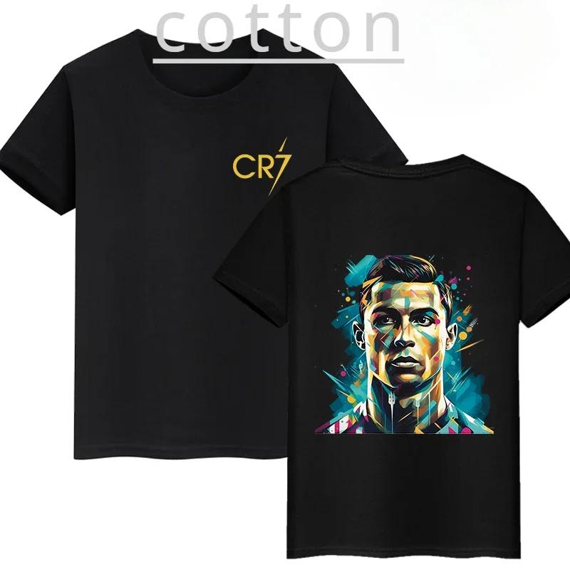 New Arrival Mens Clothes Tee Shirt Homme Graphic T-Shirts Men Tshirt for Men Ropa Hombre Ronaldo Double-sided Print 71071
