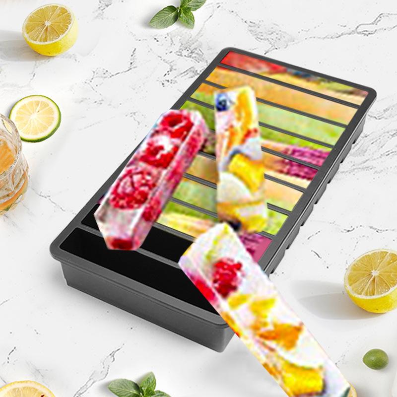 Jätteförvaring för mat måltid sås med lock silikon frysbrickor extra stor soppa is 6/10 kuber bricka mat frysformar