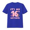 Its My 16th Birthday Sweet Donut 16 Year Old Bday Girl T Shirt Vintage Washed Casual Unisex Soft Stretched Breathable