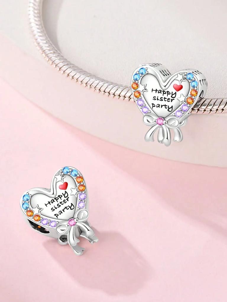 Copper Colors Rainbow Balloon Cat After The Rainbeads Charm Pendant For Original Bracelet For Women Diy Jewelry Love Gift
