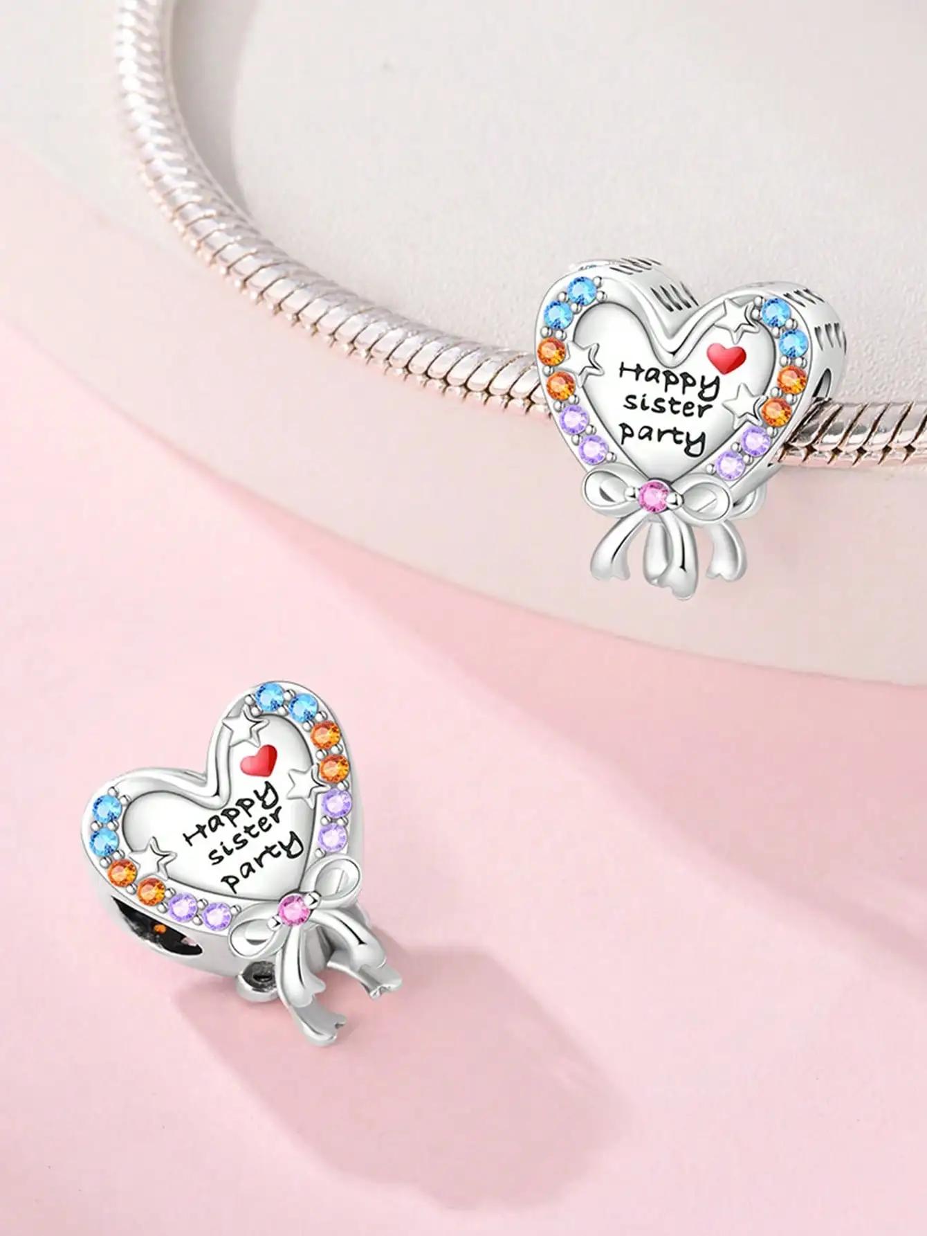 

copper Colors Rainbow Balloon Cat After the RainBeads Charm Pendant for Authentic Bracelets for Women Do It Yourself Jewellery Love Gift