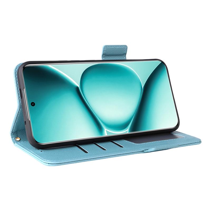 For Redmi Note 15 Pro 4G Flip Side Buckle Lychee Pattern Wallet Leather Cover for Redmi Note 15 Pro 4G Purse Magnetic Phone Bags