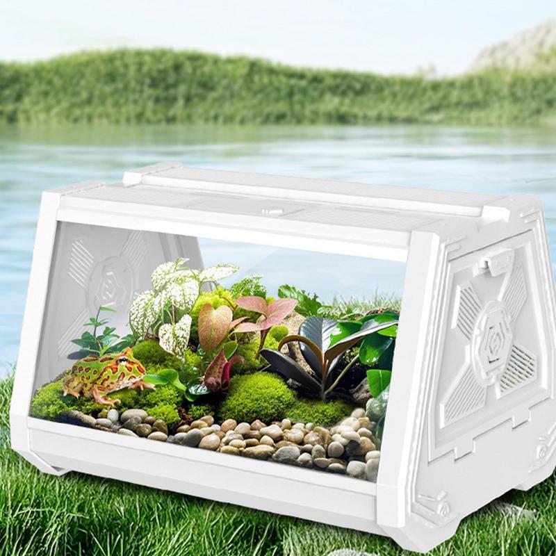 

Reptile Cages Lizard Tank Playpen Ventilation Feeding Aquarium Portable Habitat Escape-Proof For Spider Animal Snake Snails China Mainland