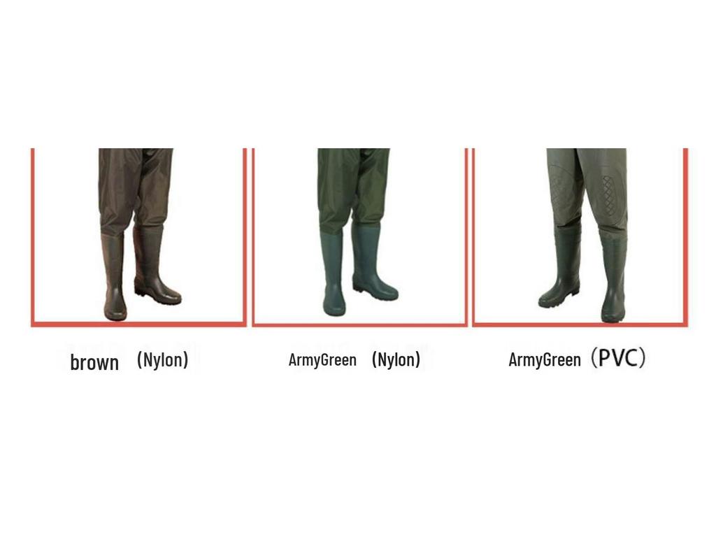 Waterproof Nylon Wading & Rain Pants - One-Piece Design for Fishing and Tide-Pooling.